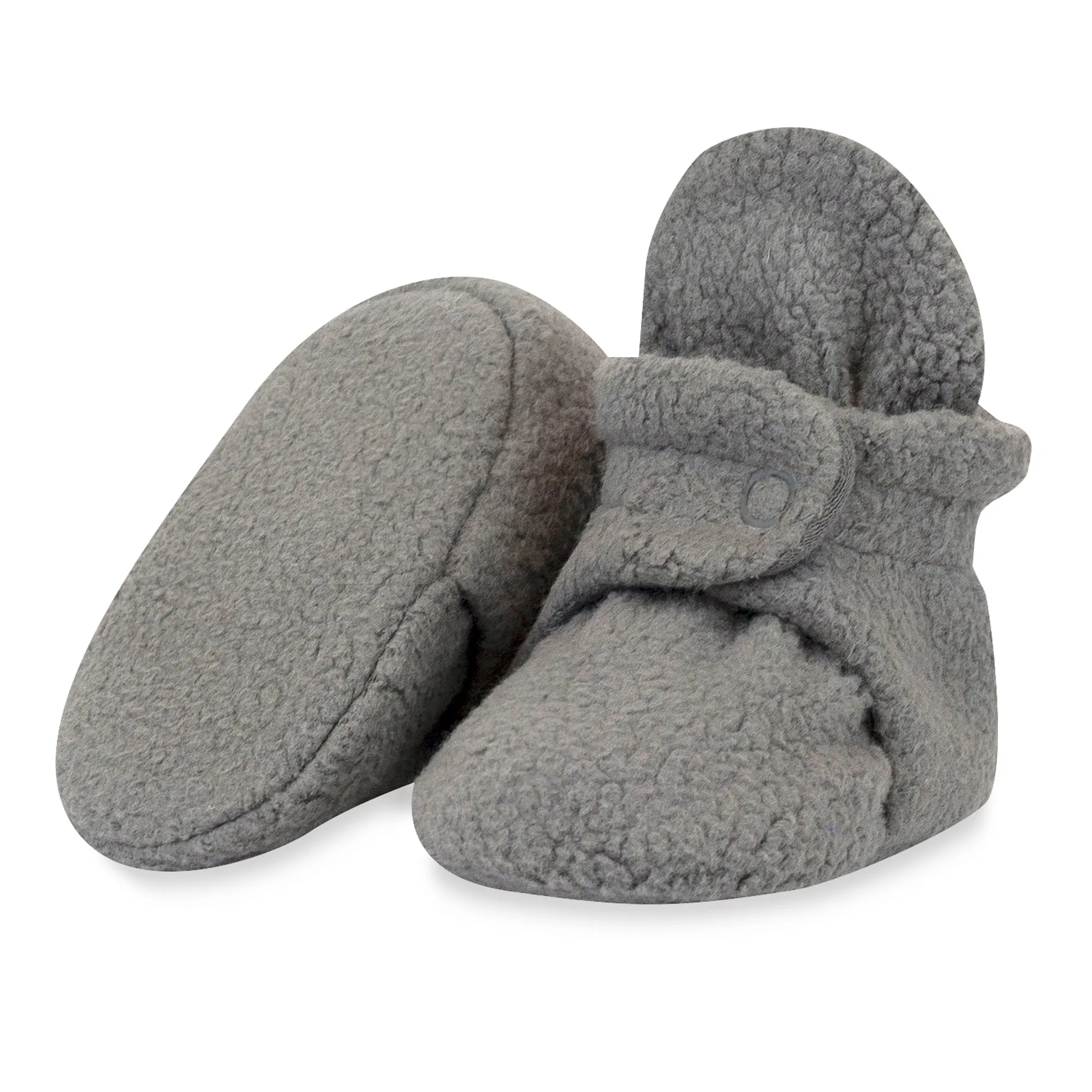 Cozie Fleece Gripper Baby Bootie - Gray
