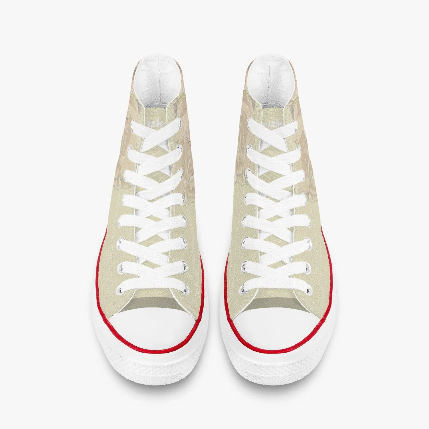 Dragonball Z Goku and Krillin and Ded A-Star High White Anime Shoes