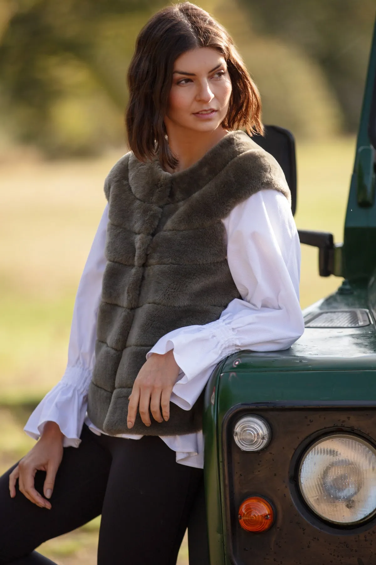 Edie Shearling Waistcoat