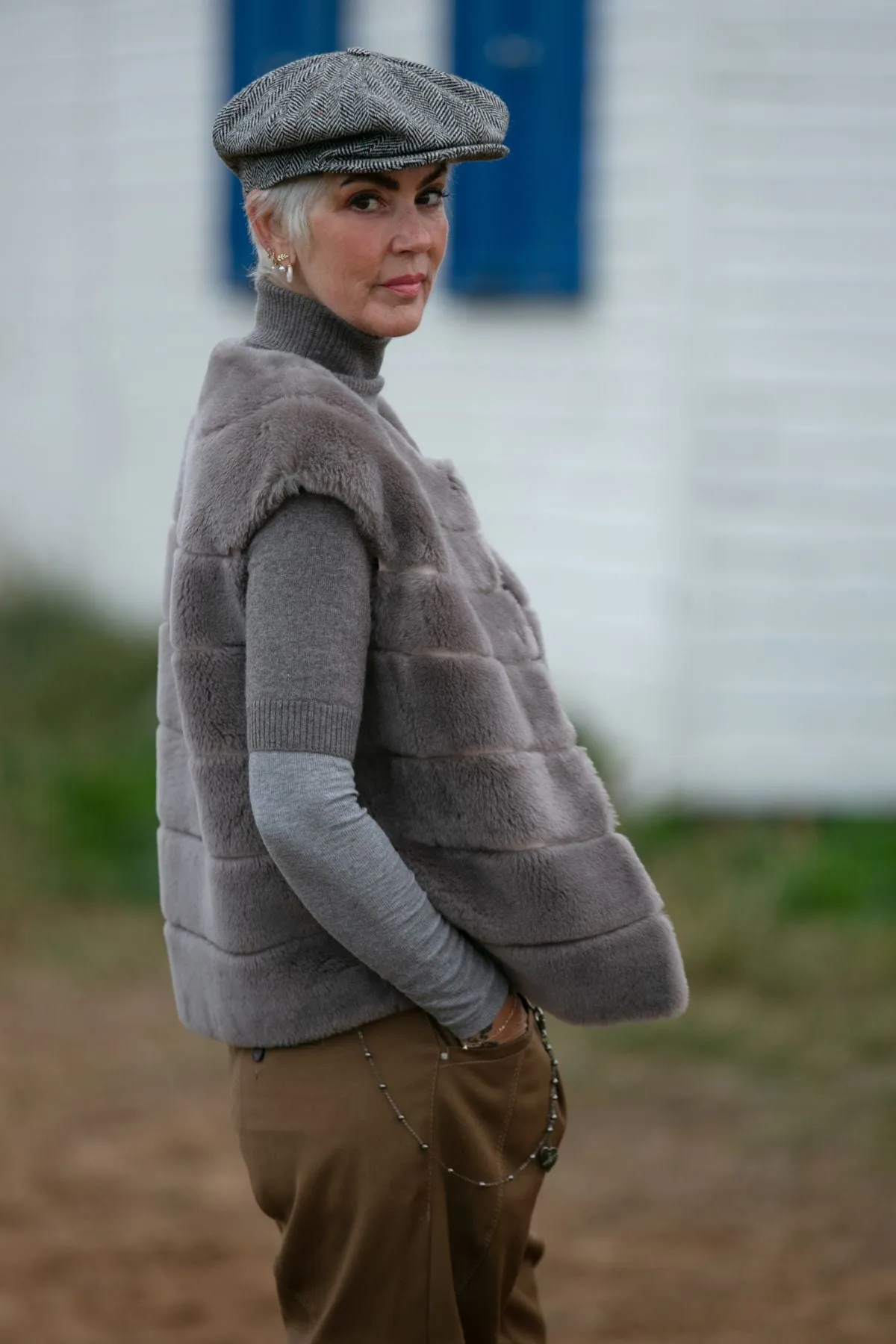 Edie Shearling Waistcoat