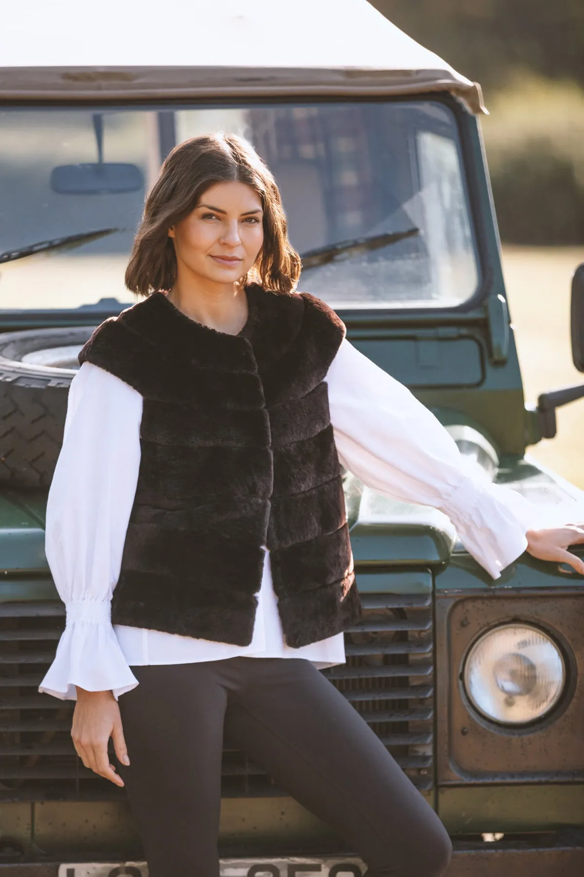 Edie Shearling Waistcoat