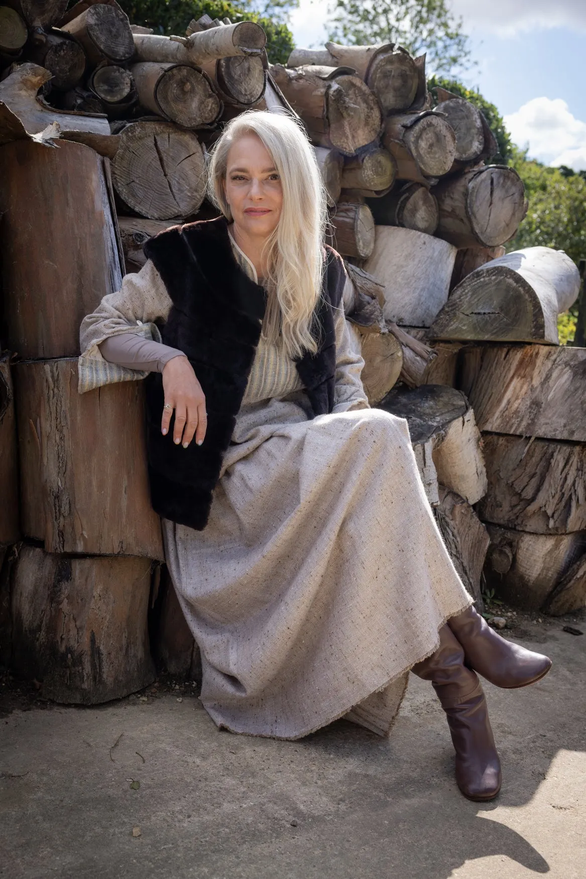 Edie Shearling Waistcoat