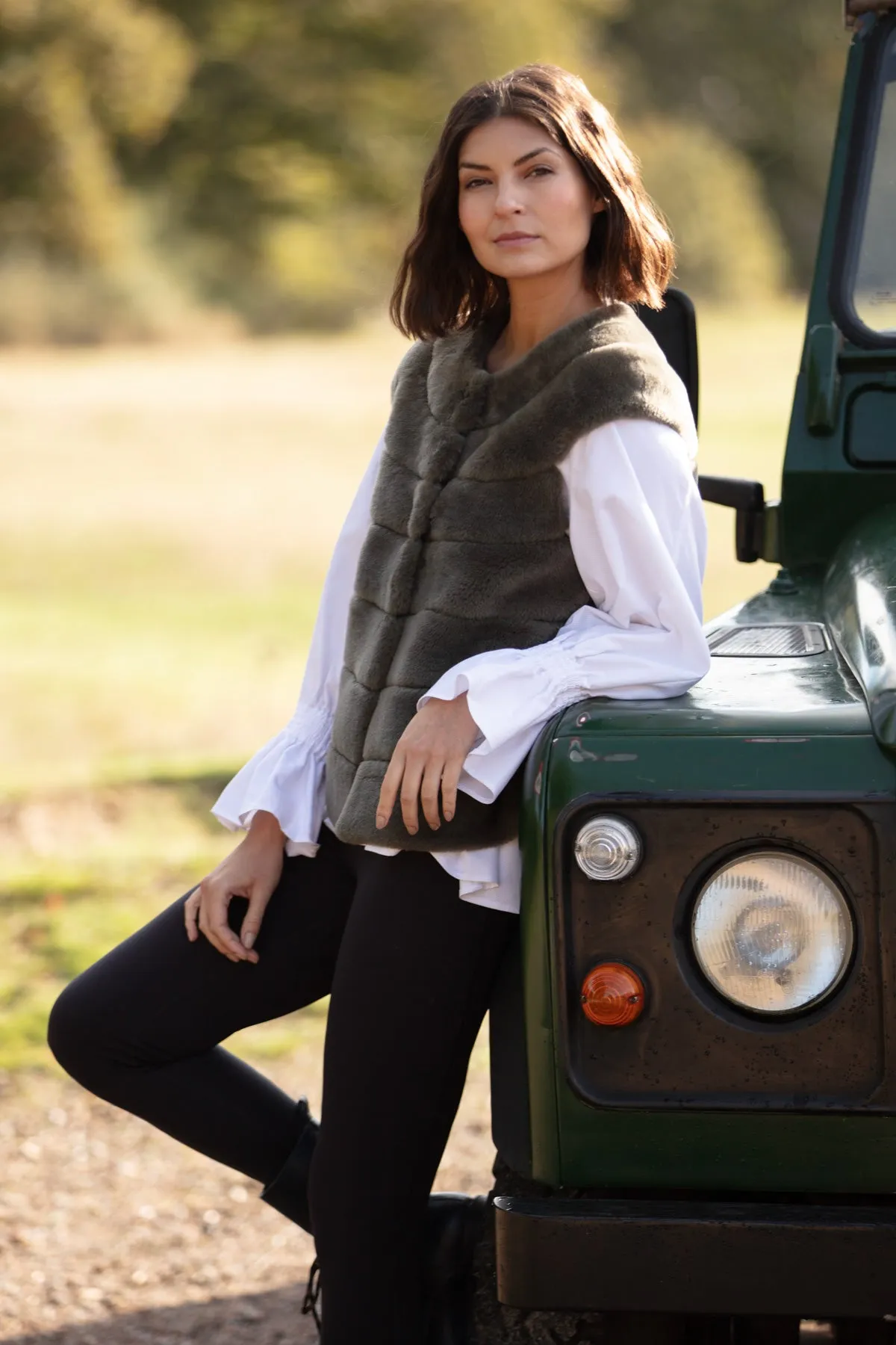 Edie Shearling Waistcoat