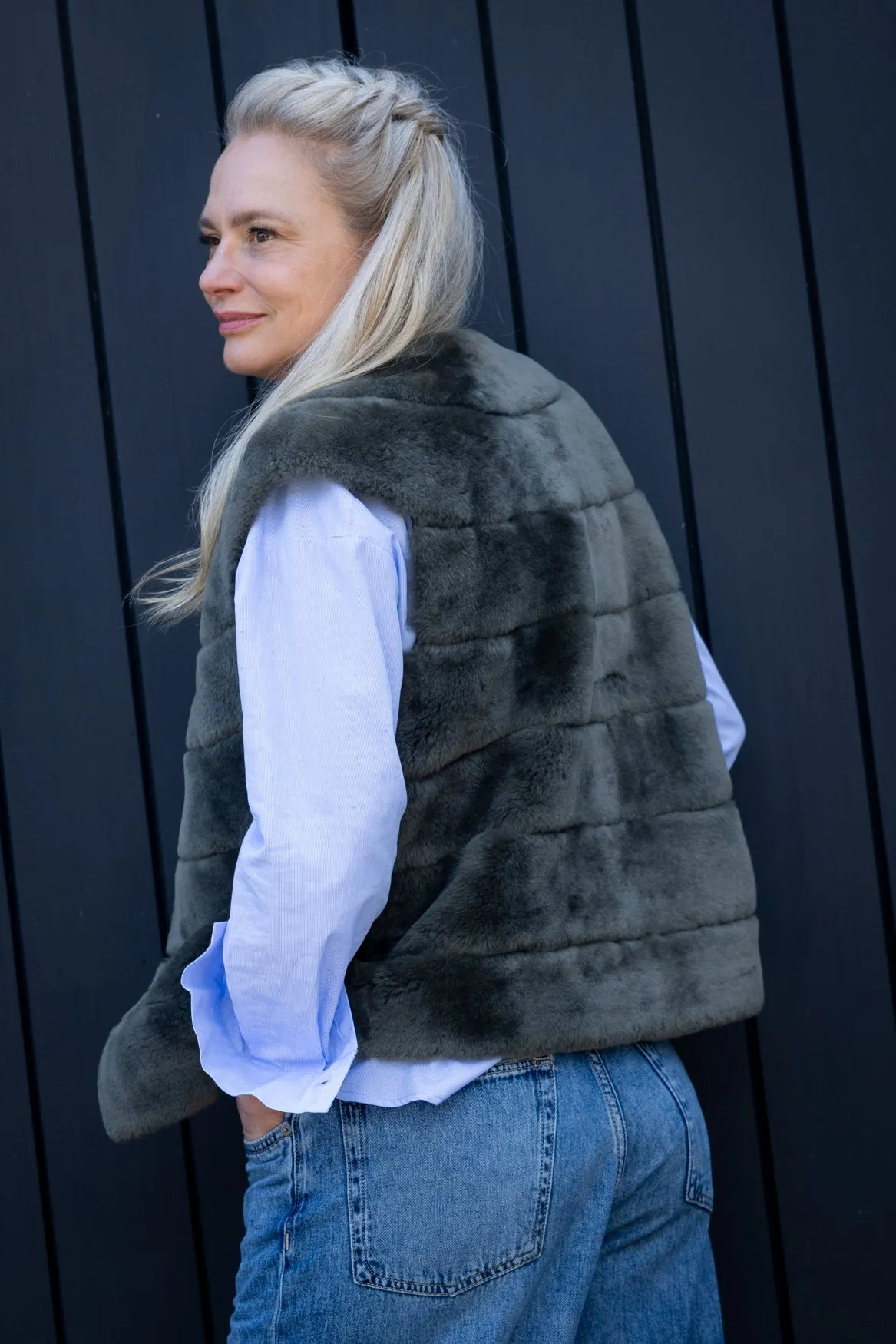 Edie Shearling Waistcoat