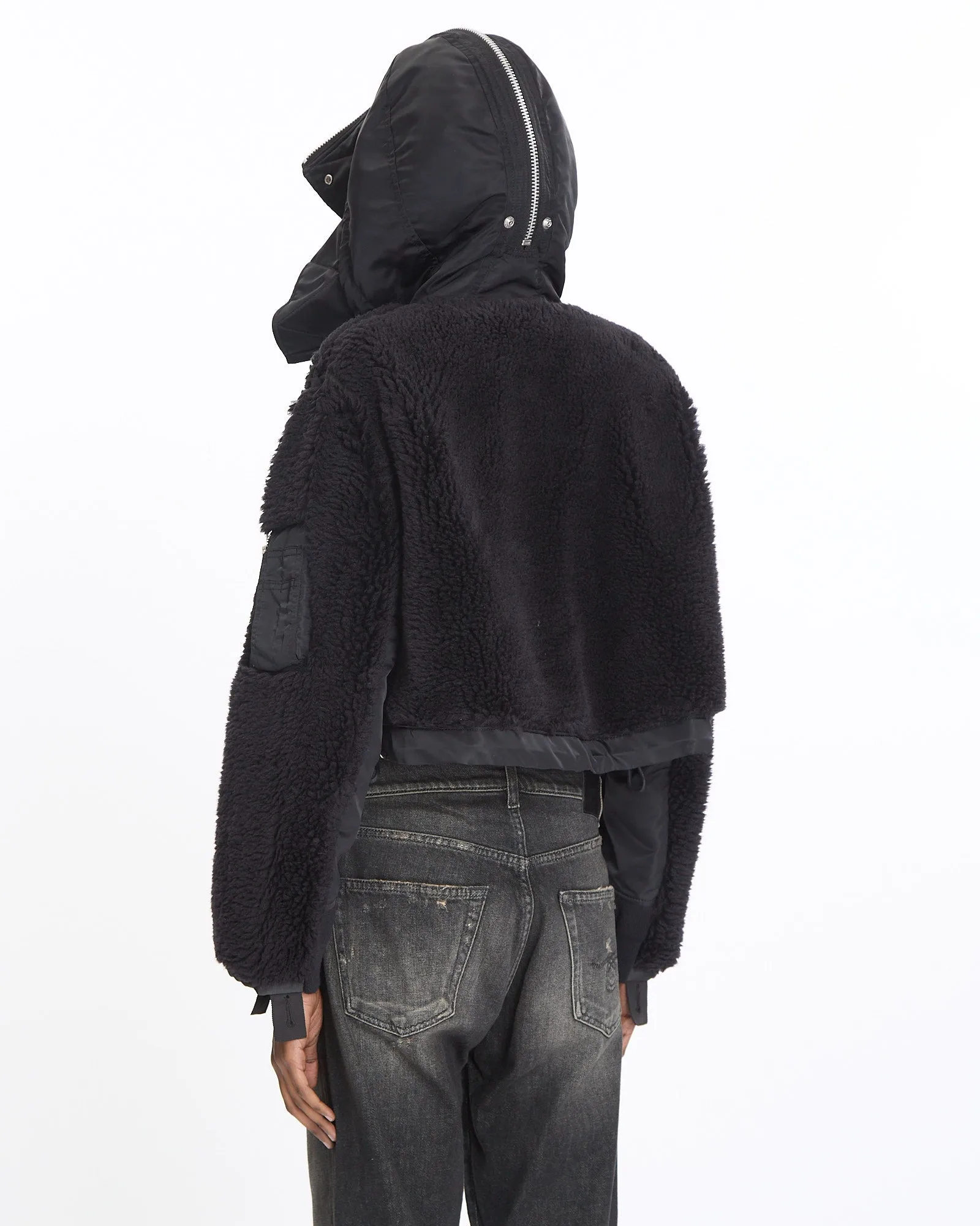 Faux Shearling x Nylon Blouson