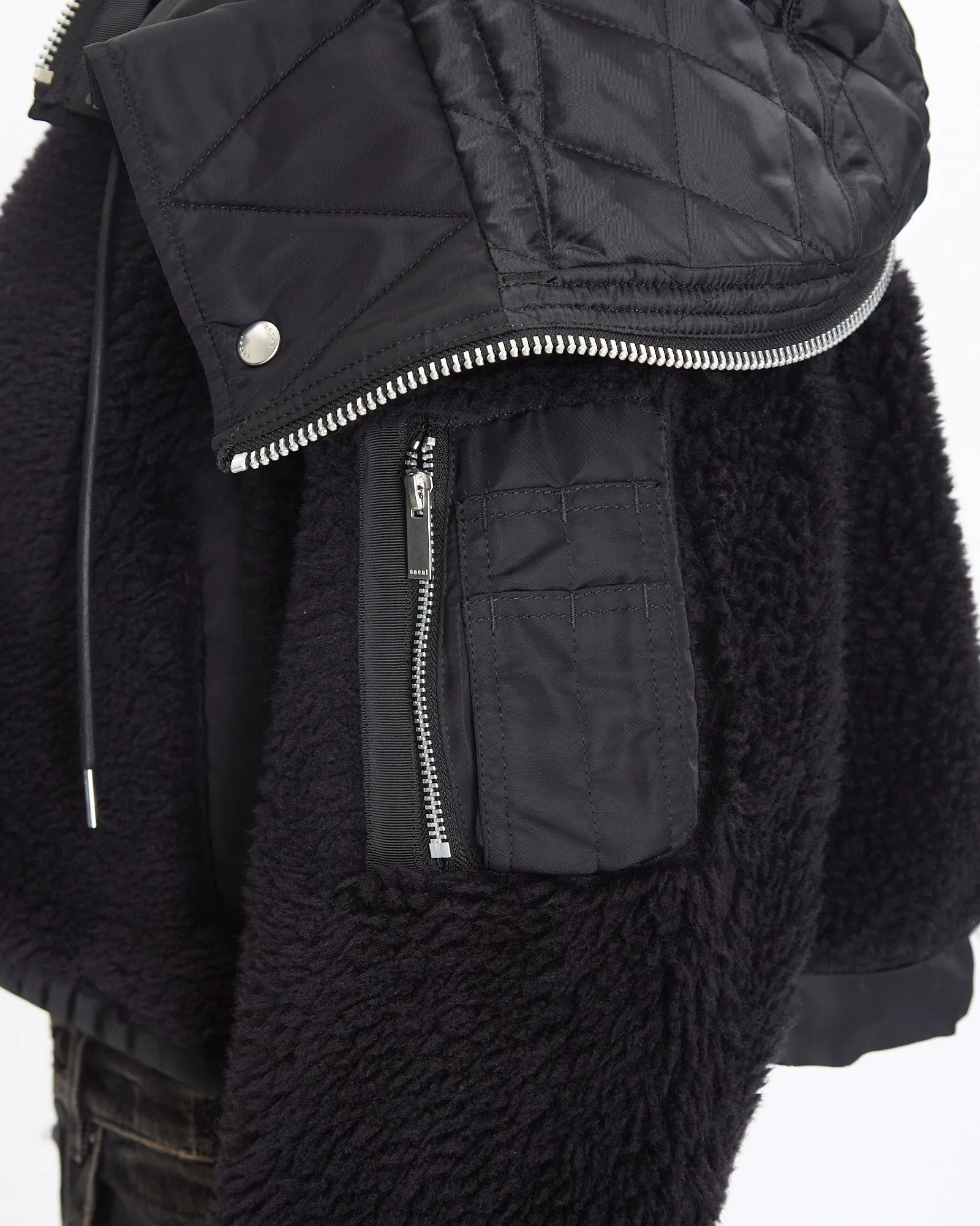 Faux Shearling x Nylon Blouson