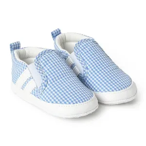 Fave Unisex Light Blue Woven Booties