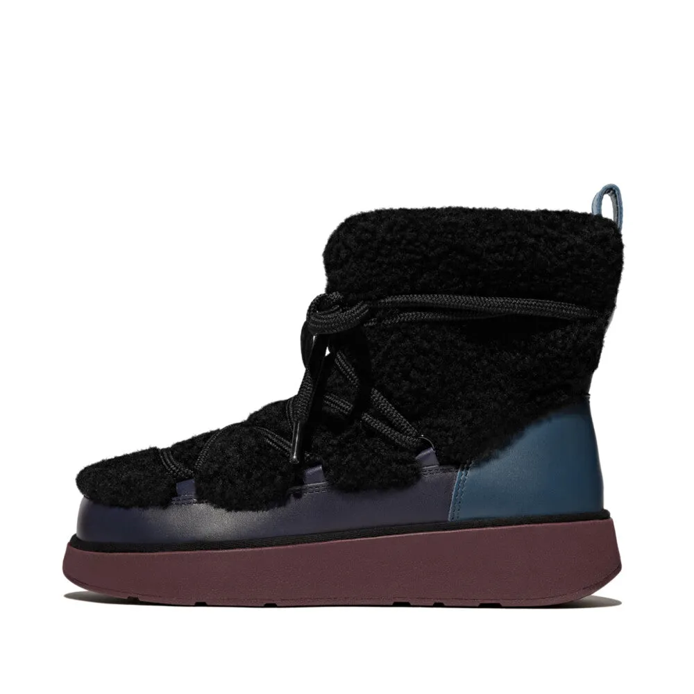 FitFlop - GEN-FF X ROKSANDA CURLY-SHEARLING LACE ANKLE BOOTS
