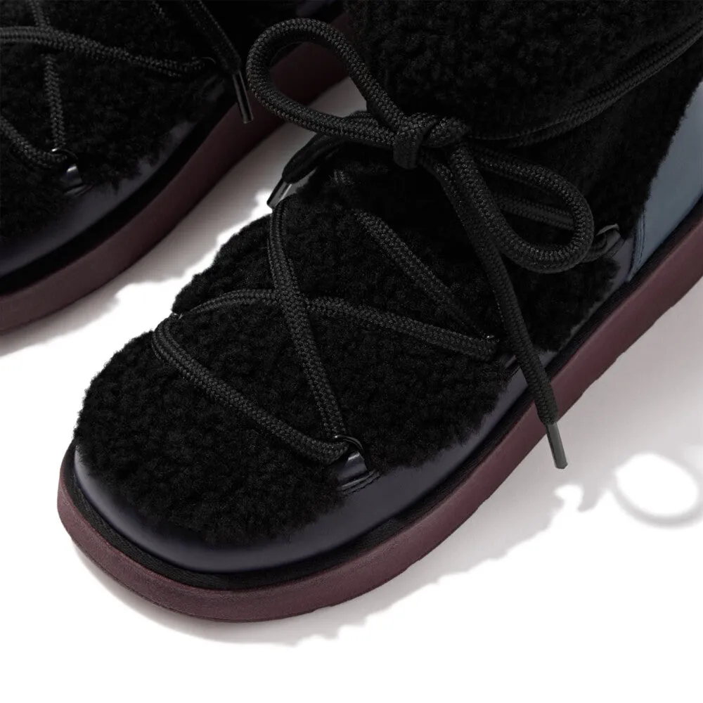 FitFlop - GEN-FF X ROKSANDA CURLY-SHEARLING LACE ANKLE BOOTS