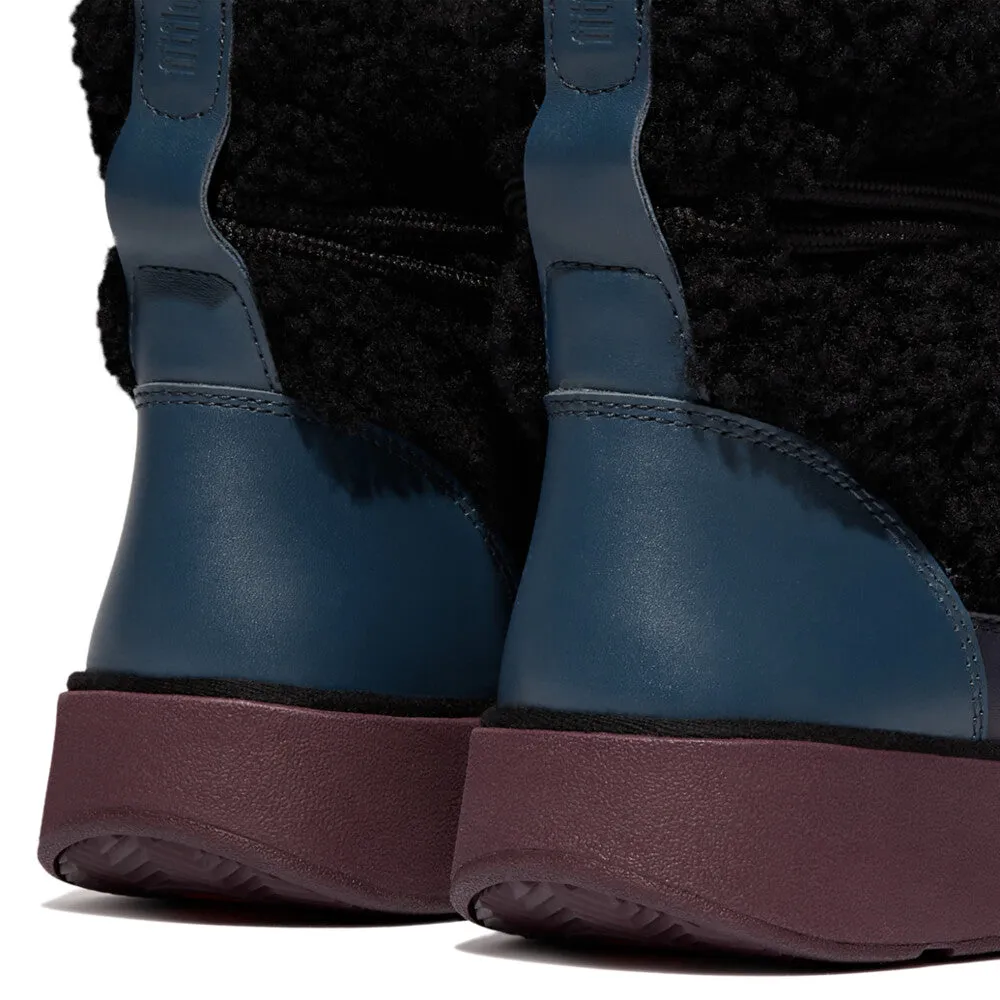 FitFlop - GEN-FF X ROKSANDA CURLY-SHEARLING LACE ANKLE BOOTS