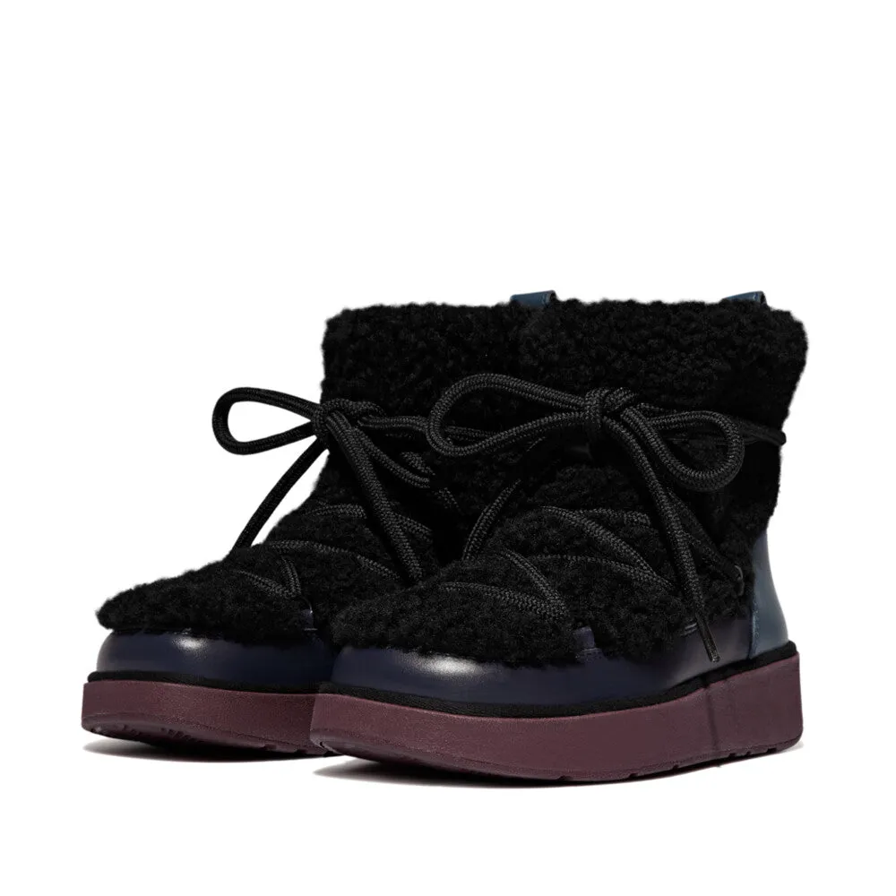 FitFlop - GEN-FF X ROKSANDA CURLY-SHEARLING LACE ANKLE BOOTS