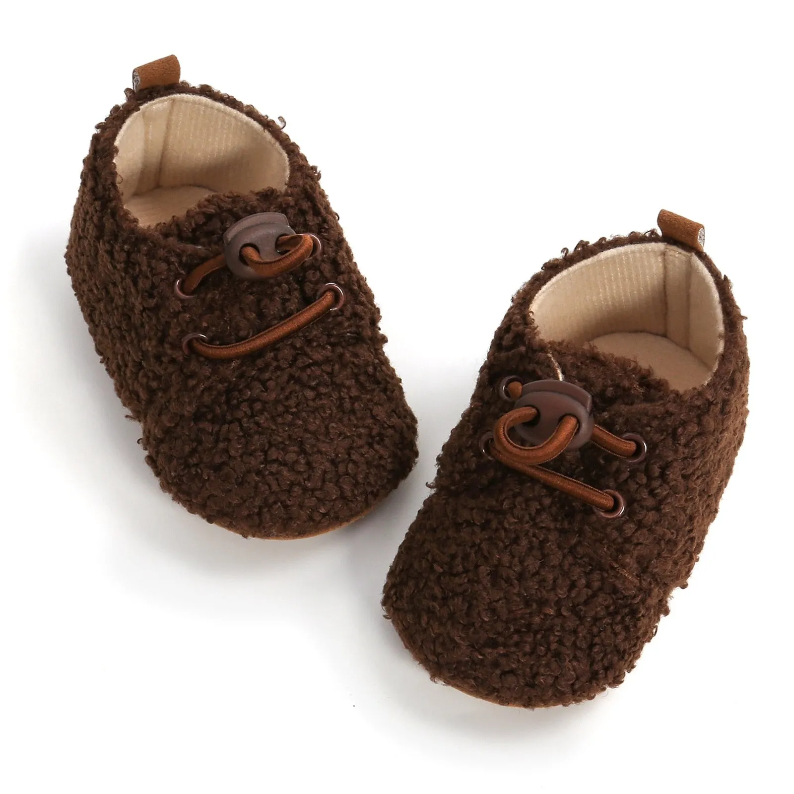 Fuzzy Lamb Baby Booties