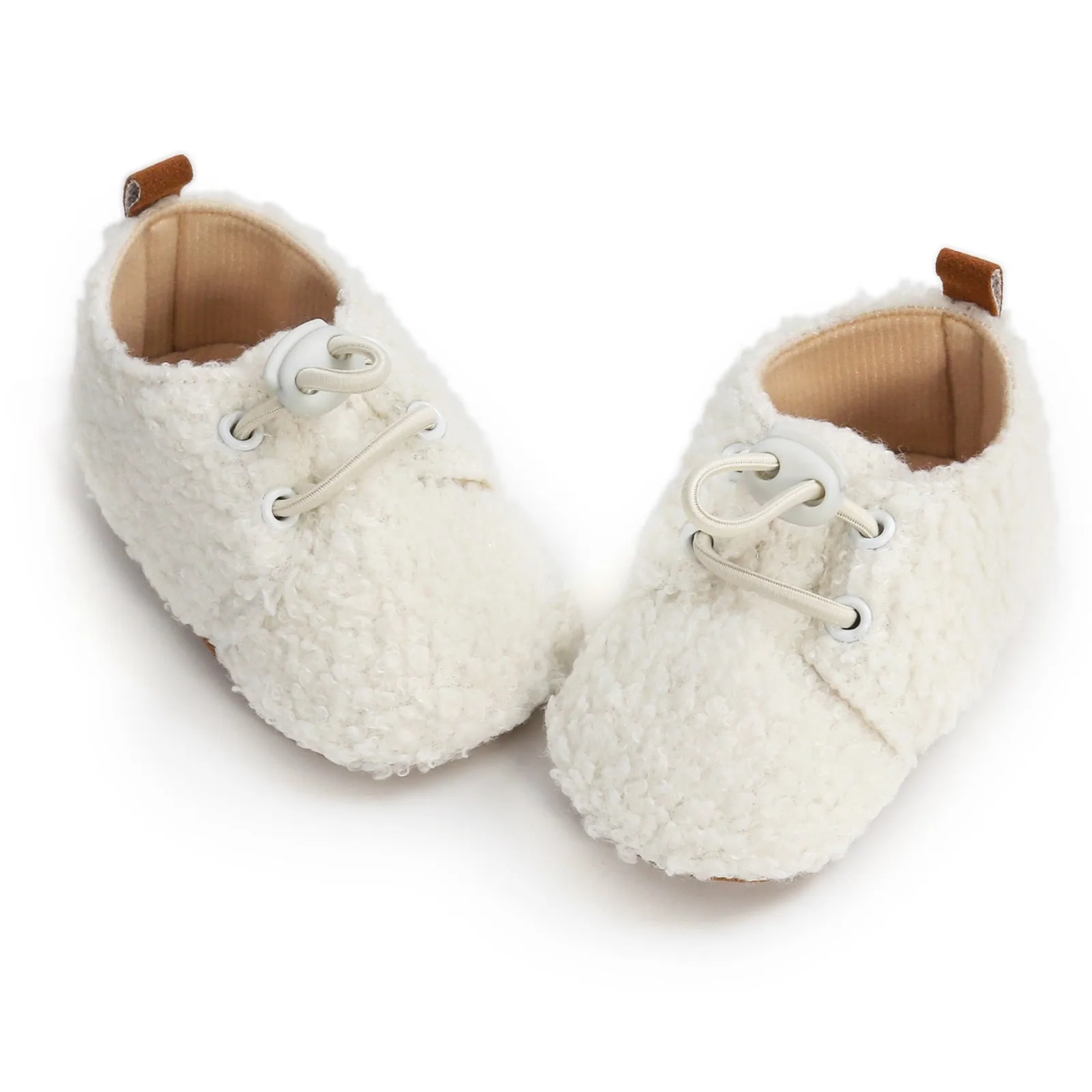 Fuzzy Lamb Baby Booties