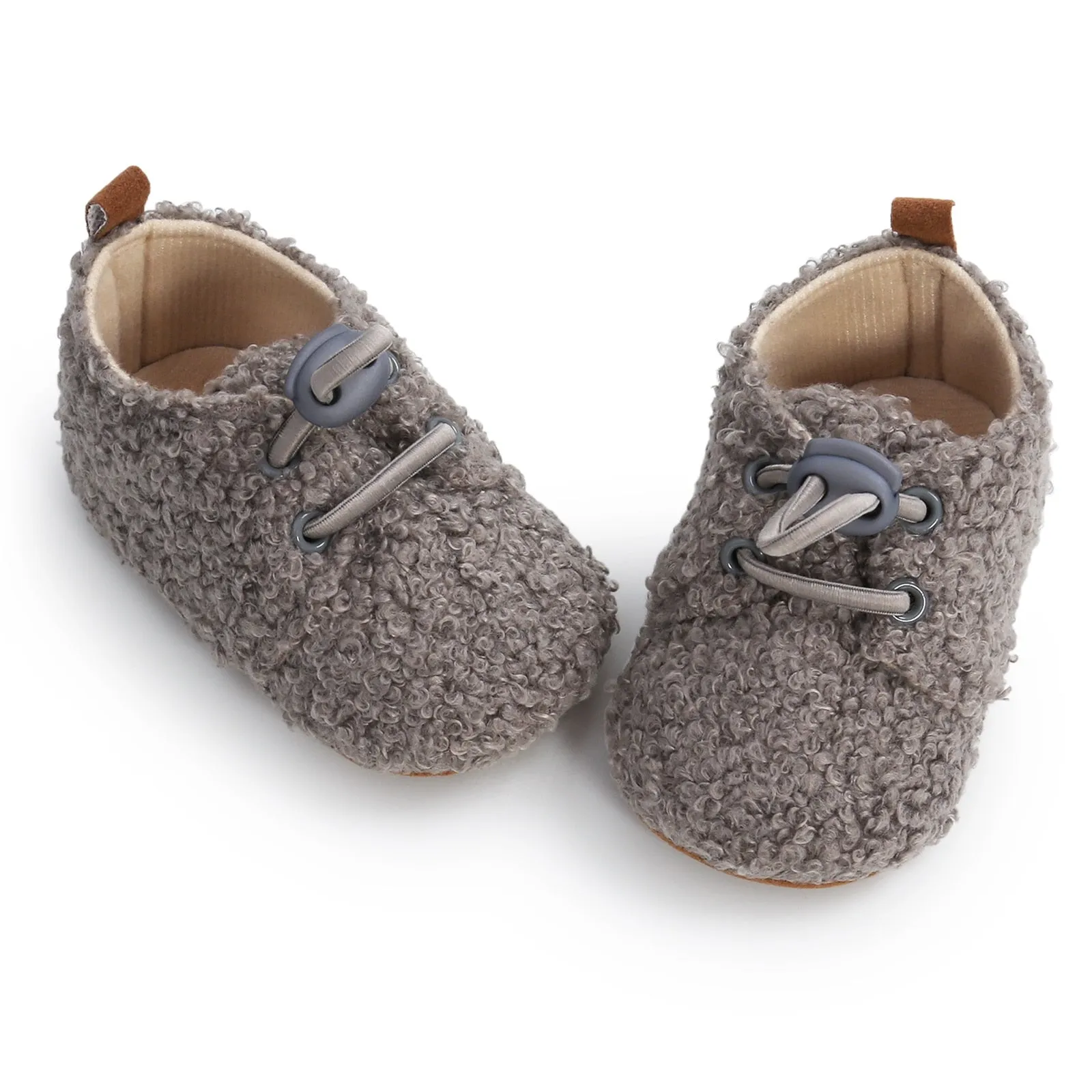 Fuzzy Lamb Baby Booties