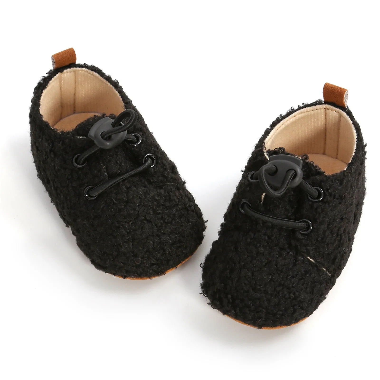 Fuzzy Lamb Baby Booties
