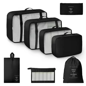 GRANNY SAYS 8 Set Packing Cubes for Carry on Suitcase, Travel Bags Organizer for Luggage, Suitcase Organizer Bags Set, Travel Packing Cubes Luggage Organizer, Travel Essentials Travel Bag