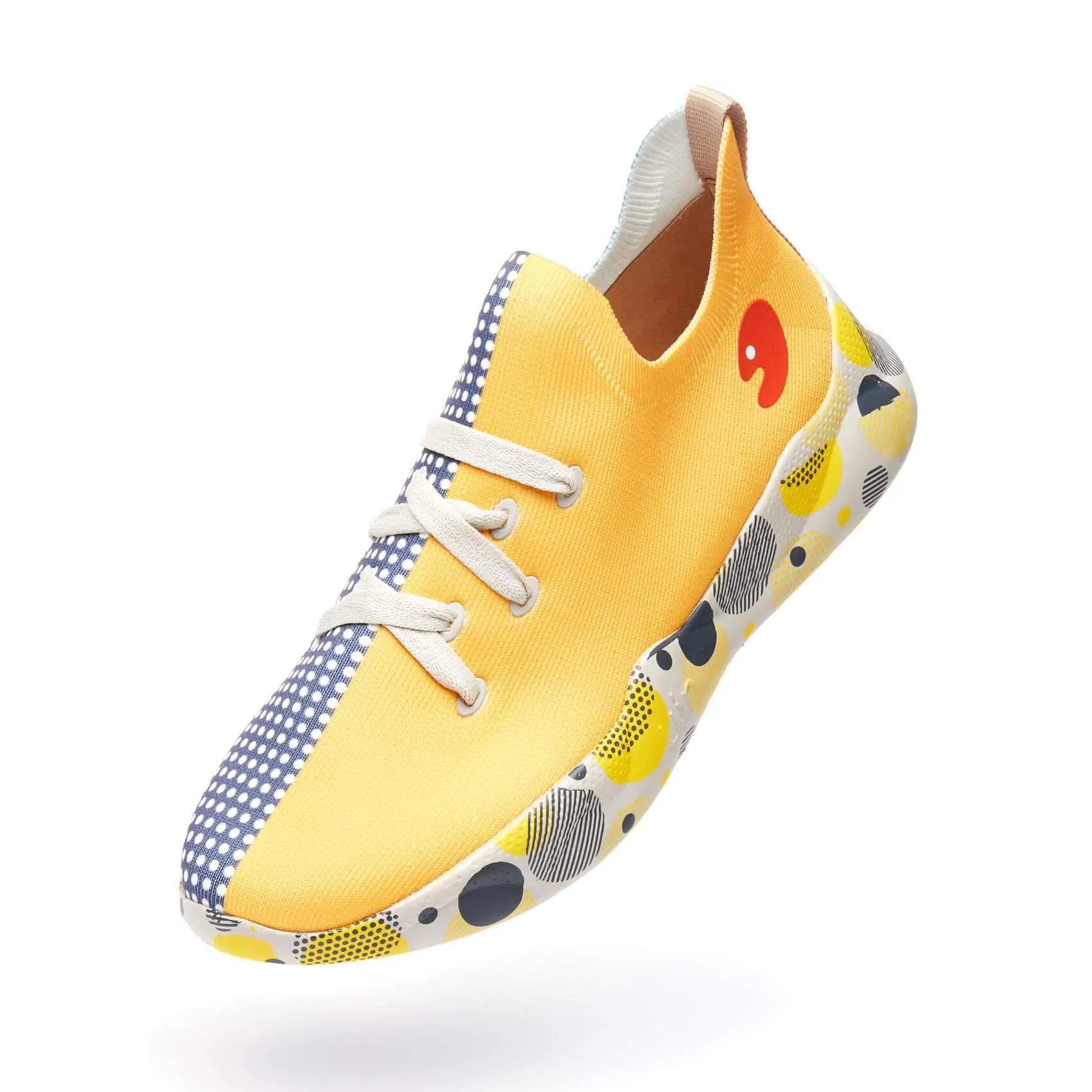 Grey & Yellow Mijas Women-US Local Delivery