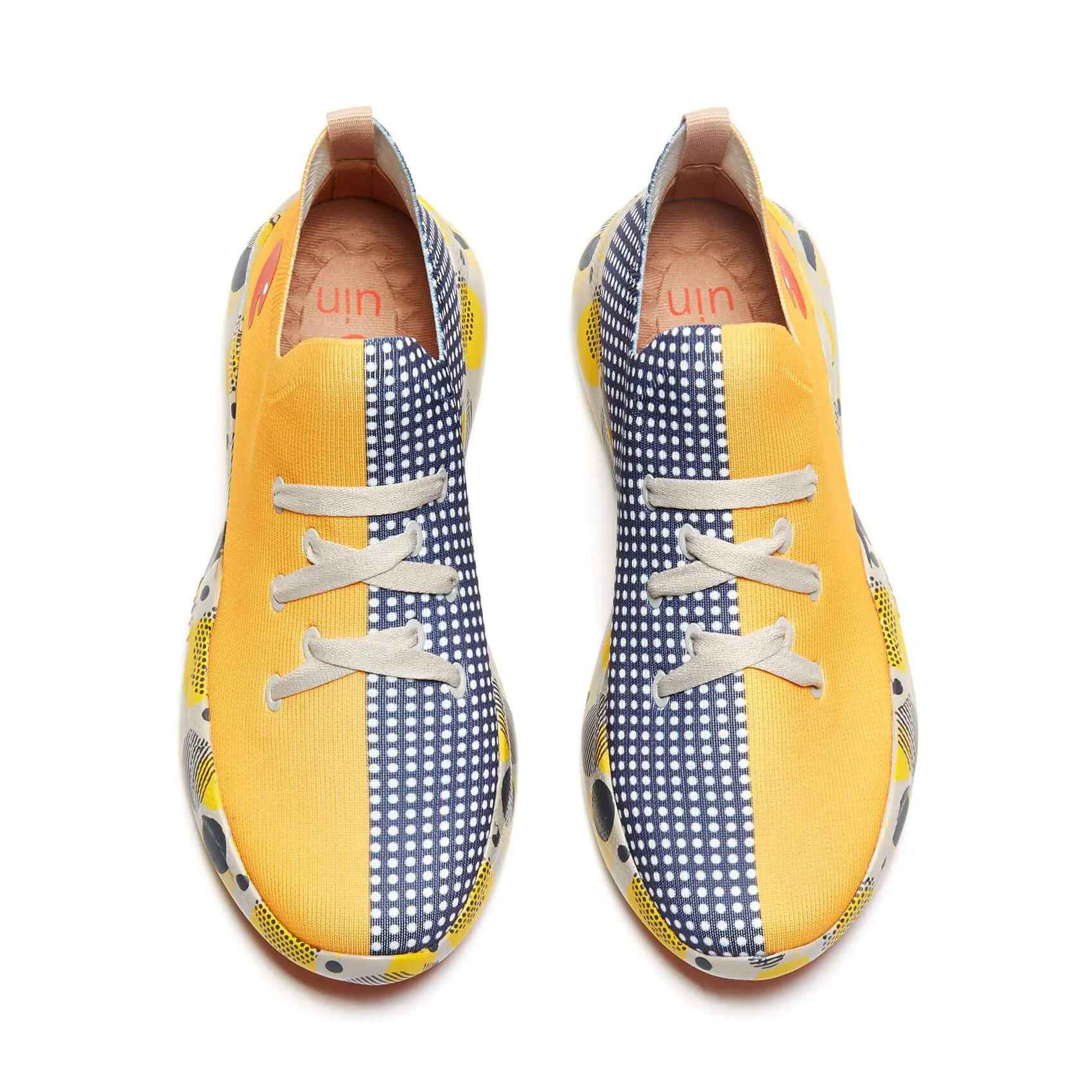 Grey & Yellow Mijas Women-US Local Delivery
