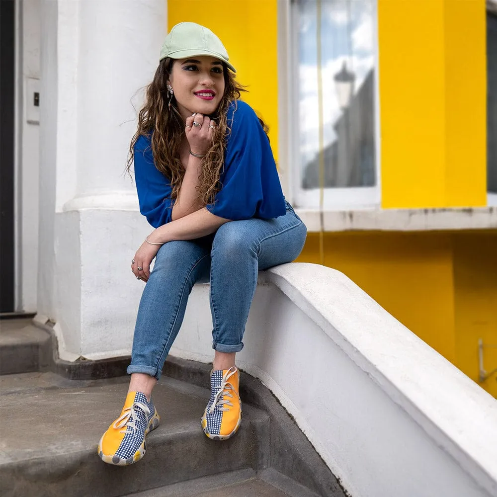 Grey & Yellow Mijas Women-US Local Delivery