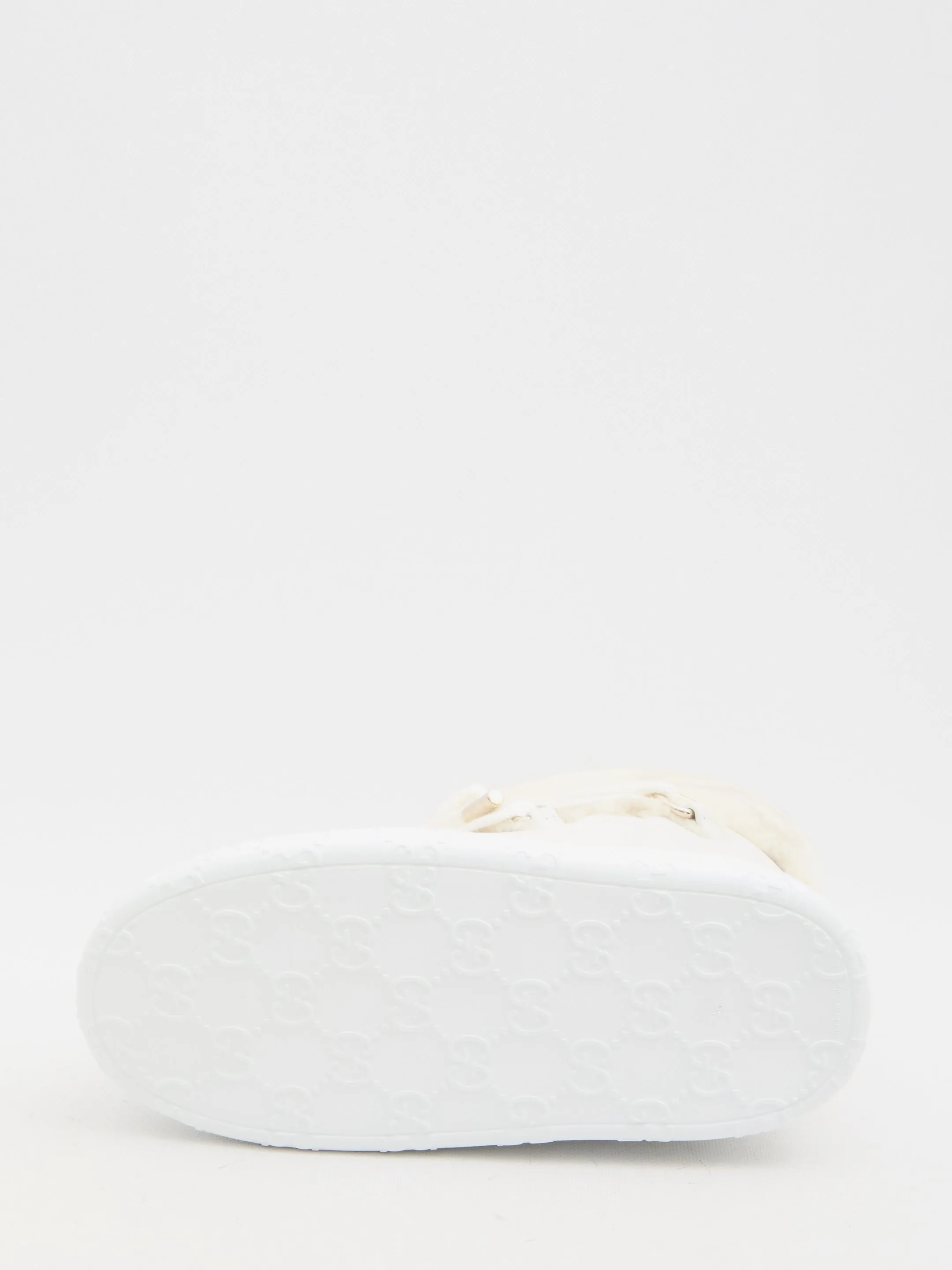 Gucci Wool-effect Booties In Ivory