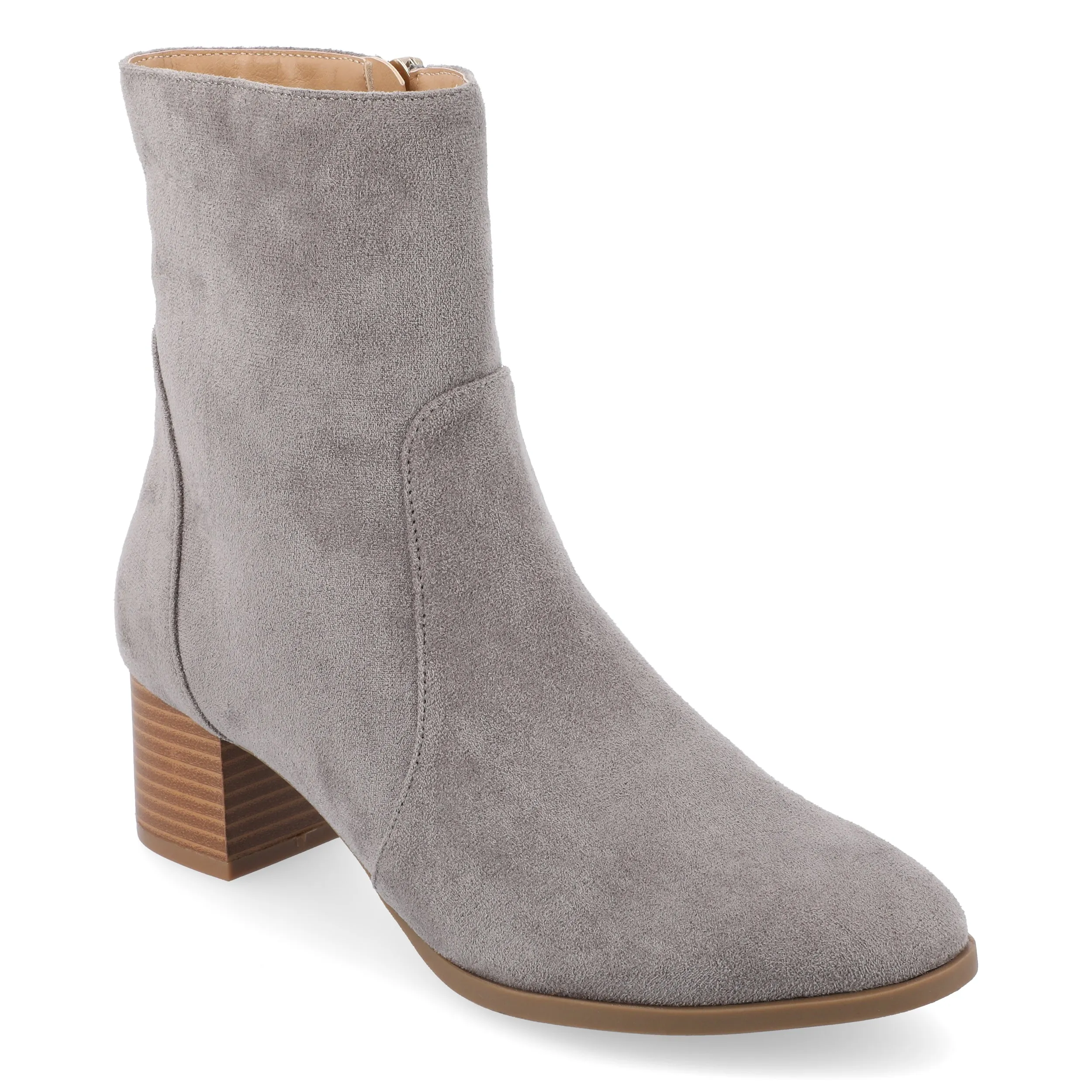 HAYVEN ALMOND TOE BOOTIES IN WIDE
