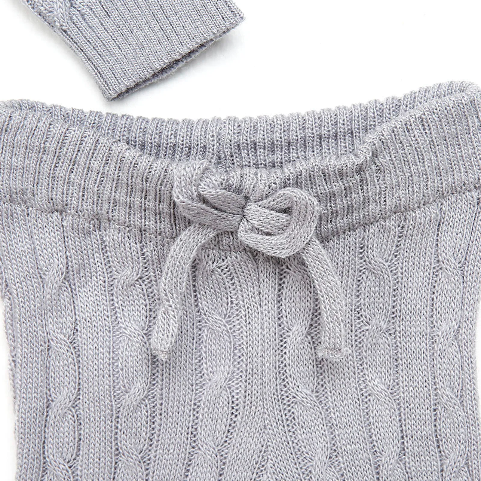 HelloBaby Newborn Knit Cardigan - Grey