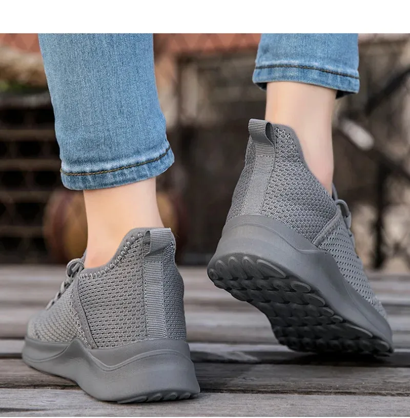 Hnzxzm Comfortable Casual Men's Sneaker Ultralight Running Shoes Mesh Breathable Non-slip Wear-resistant