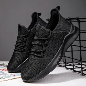 Hnzxzm Comfortable Casual Men's Sneaker Ultralight Running Shoes Mesh Breathable Non-slip Wear-resistant