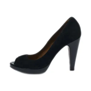 Hobbs Peep Toe Suede Black Colour For Women