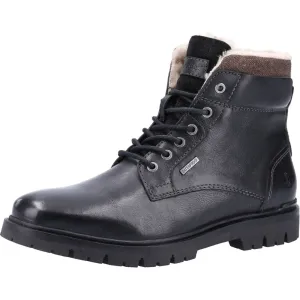 Hush Puppies Patrick Black Mens Leather Boots