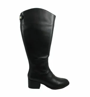 INC International Concepts Ceriel Closed Toe Knee High Boots  Color Black Size 8.5M Wide Calf