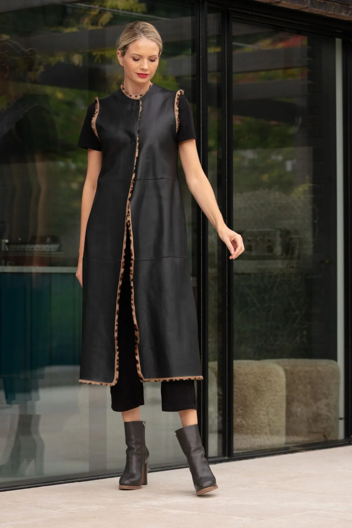 India Shearling Waistcoat
