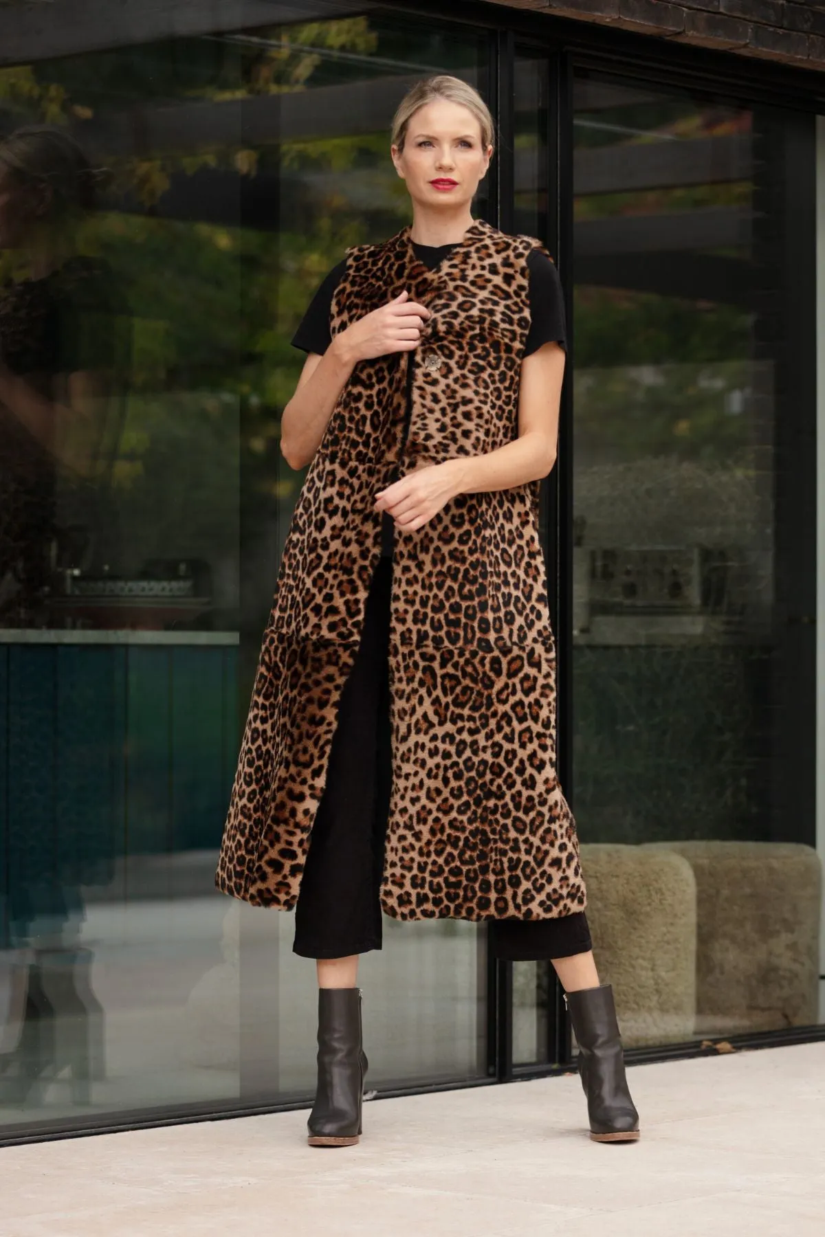India Shearling Waistcoat