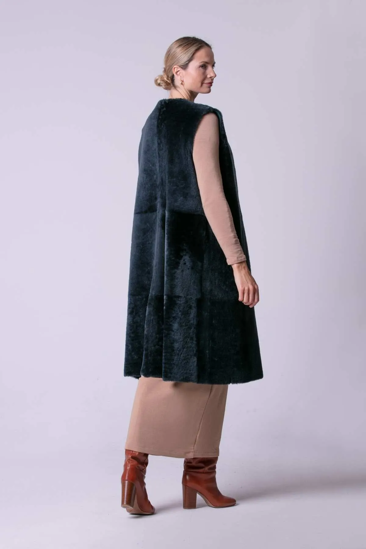 India Shearling Waistcoat