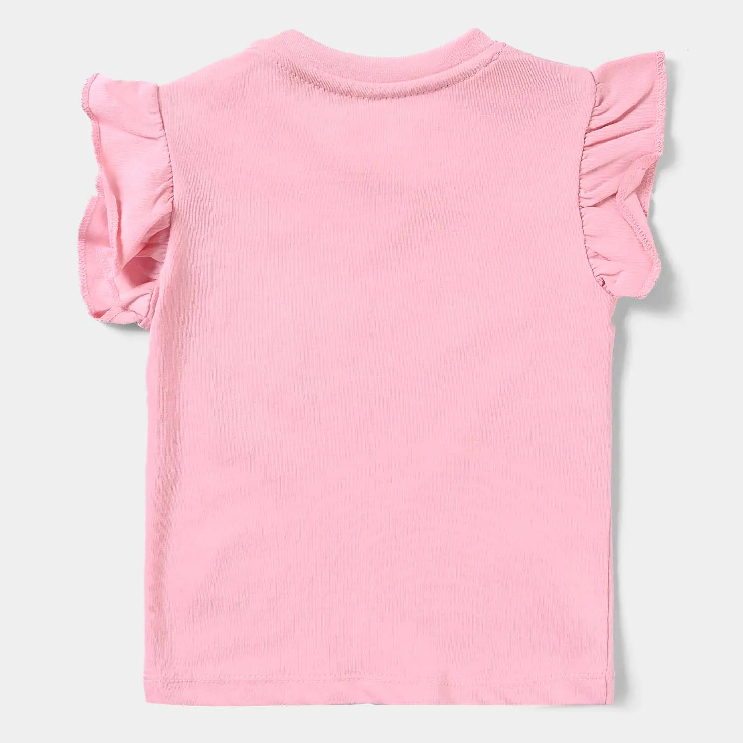 Infant Girls Cotton Jersey T-Shirt Summer & Friends-Candy Pink