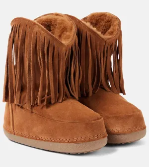 Inuikii Cowboy Fringes suede snow boots