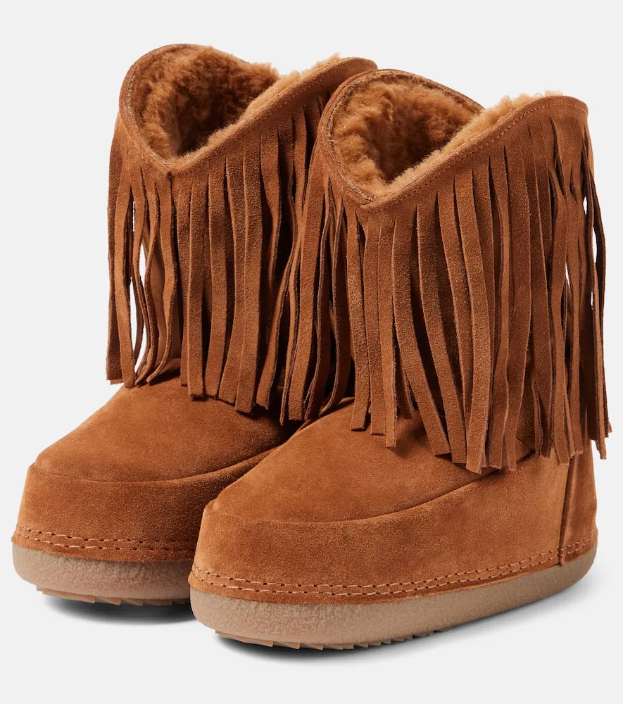 Inuikii Cowboy Fringes suede snow boots