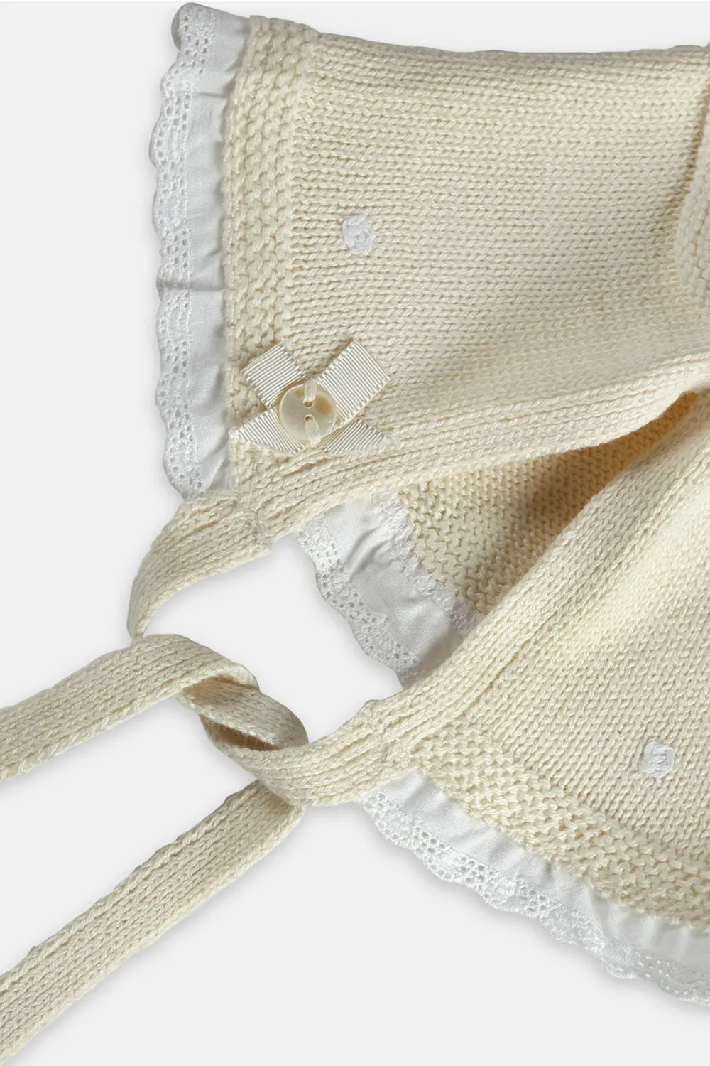 Ivory Booties & Cap Set