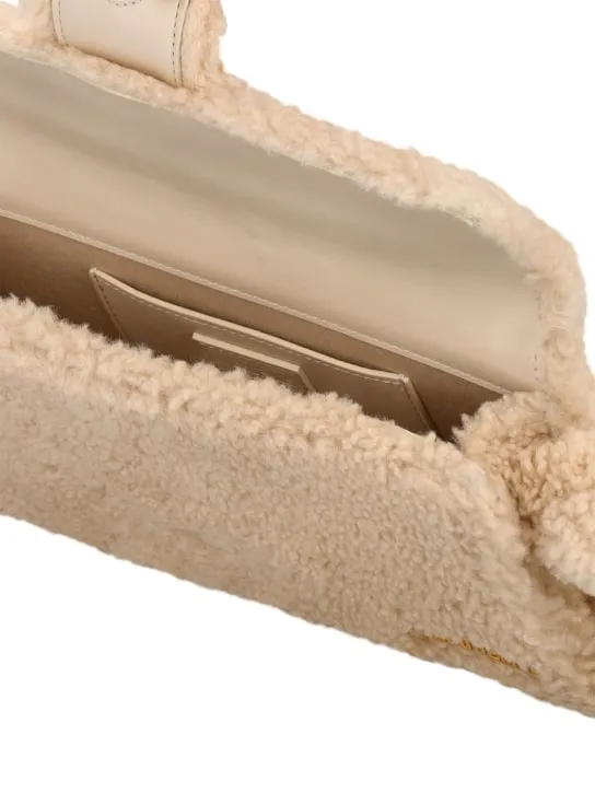 Jacquemus   Le Bambidou shearling shoulder bag 