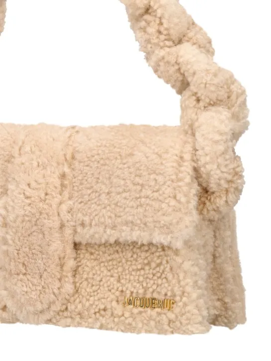 Jacquemus   Le Bambidou shearling shoulder bag 