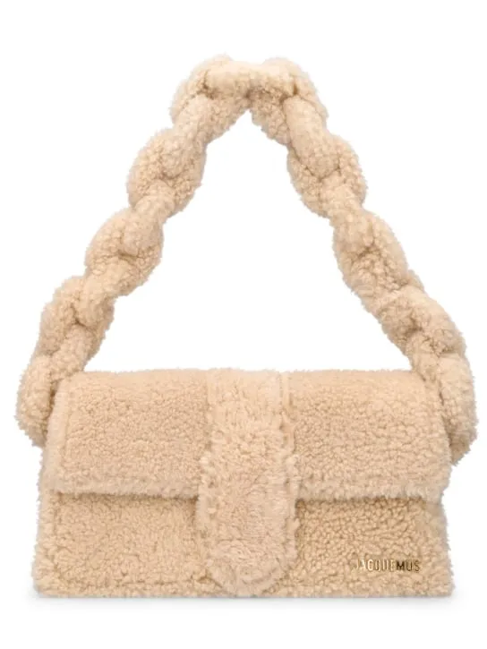 Jacquemus   Le Bambidou shearling shoulder bag 