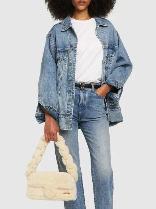 Jacquemus   Le Bambidou shearling shoulder bag 