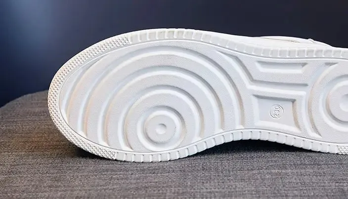 Joskaa 2024 New Leather Platform White Sneakers