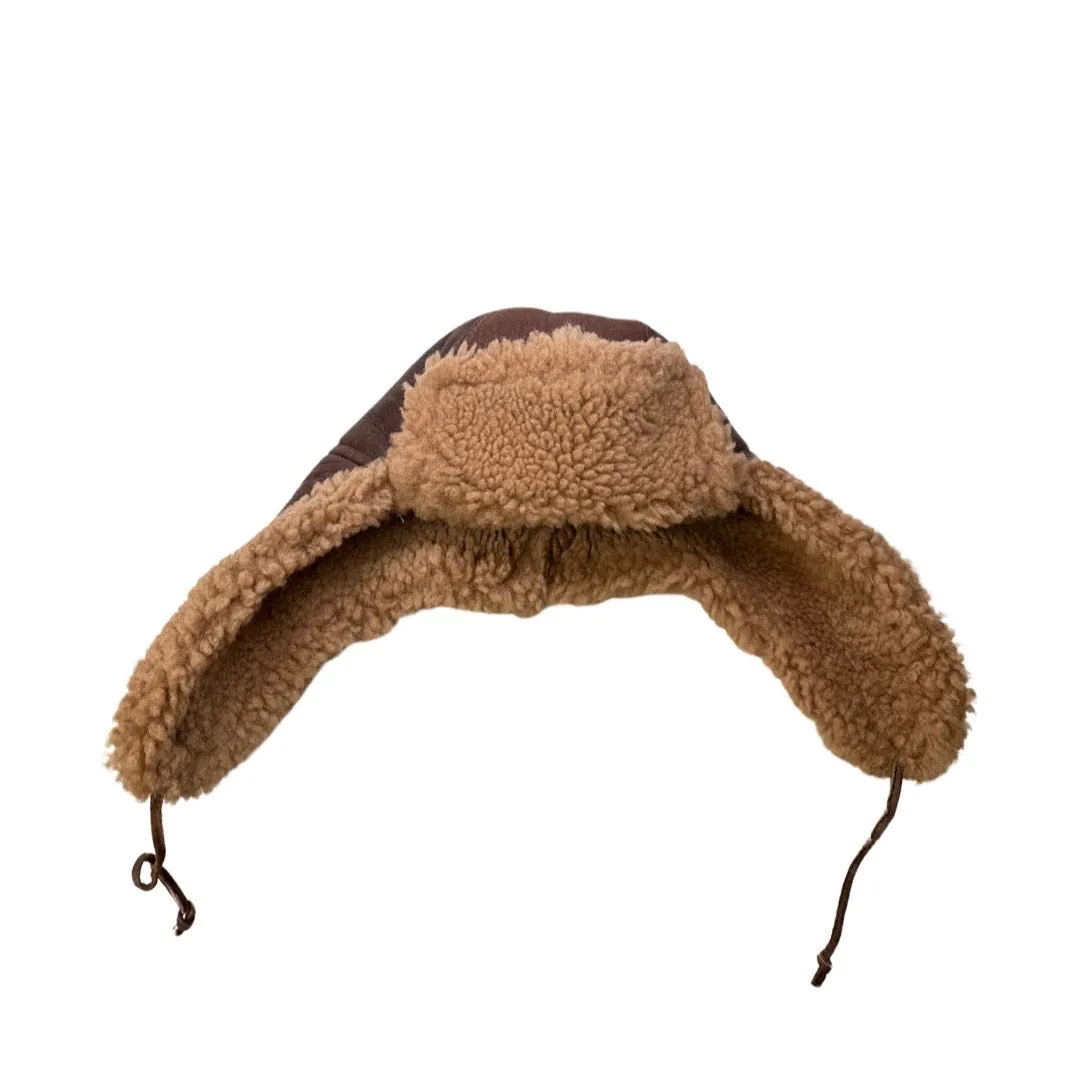 Kashani Chocolate Brown Shearling Aviator Hat