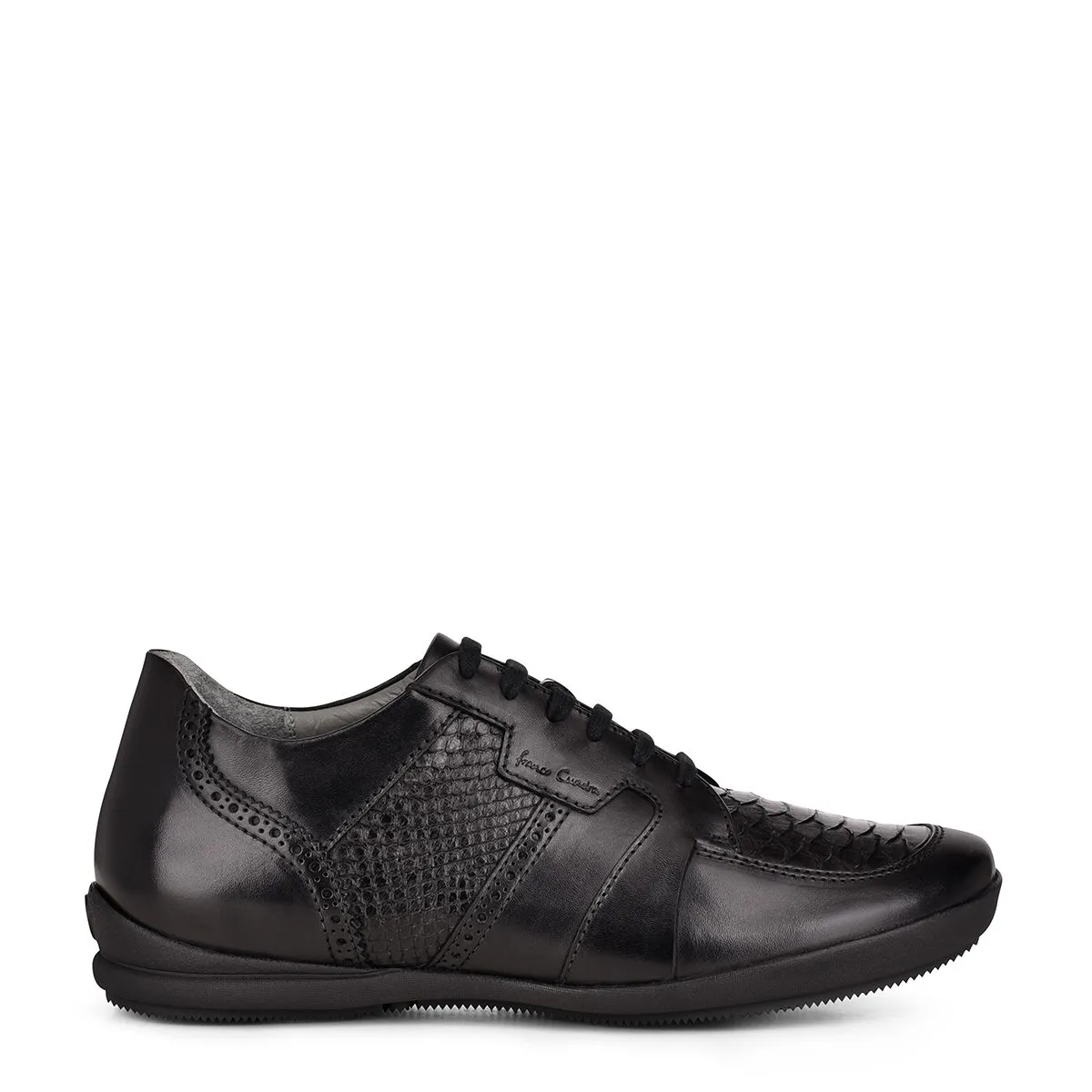 L26PBTS - Cuadra black casual fashion python sneakers for men
