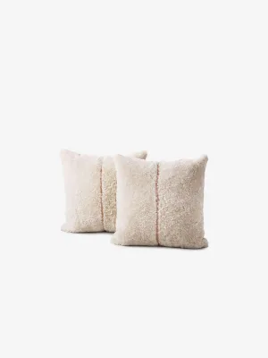 Laced Shearling Pillow X by Moses Nadel