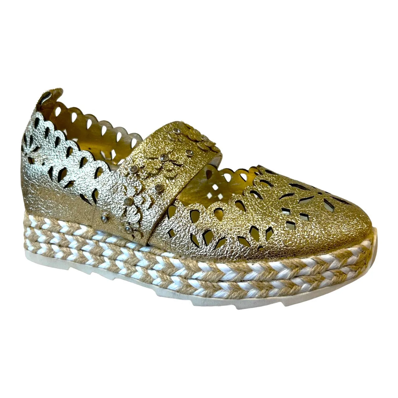 LB CC402C Champagne Espadrille Sandals