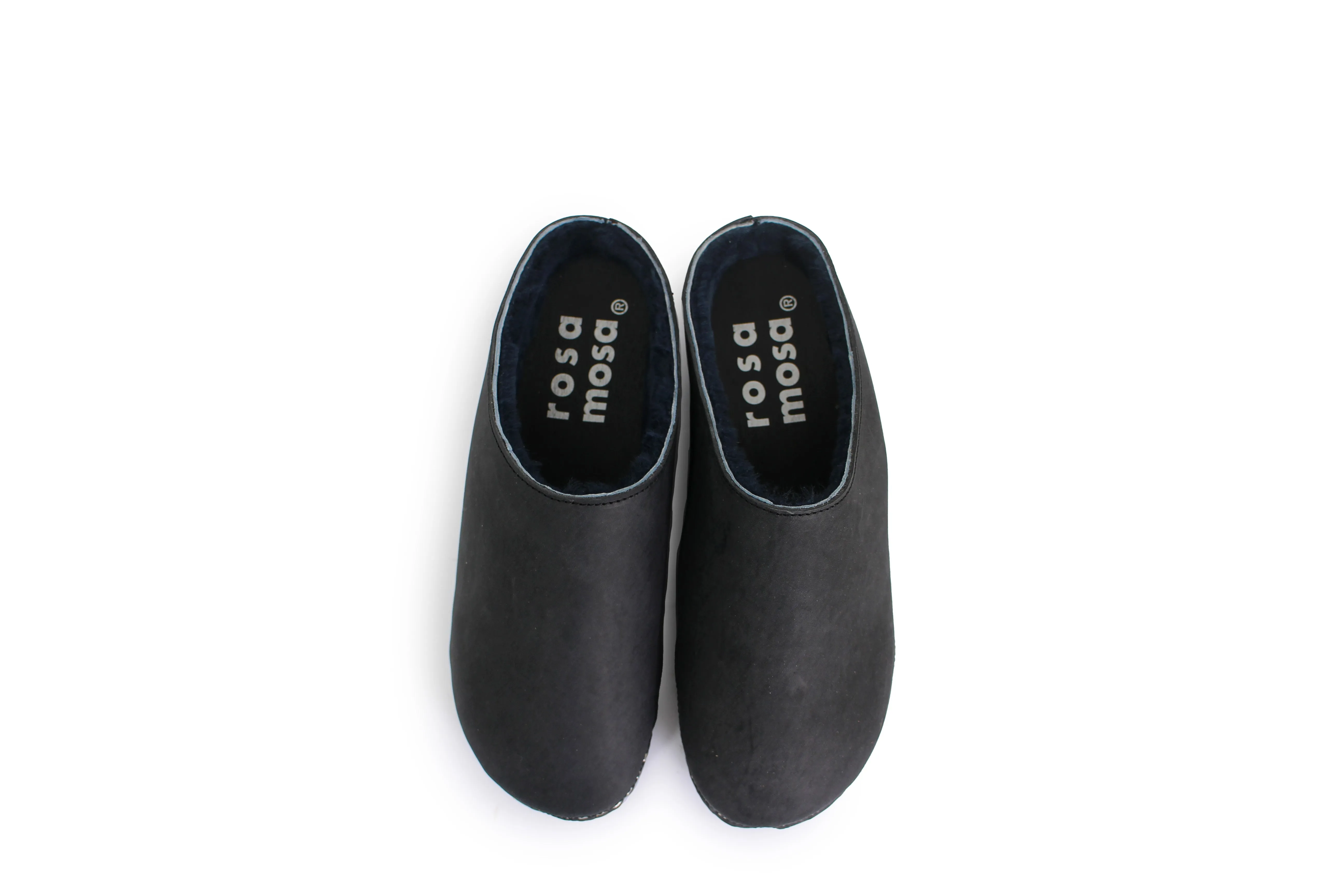 LEO Shearling   Black Blue