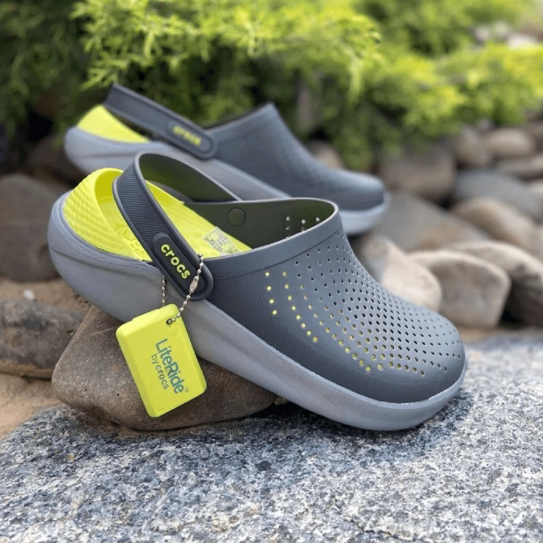 Literide 360 Unisex Clog Sandal Grey-Yellow White Sole