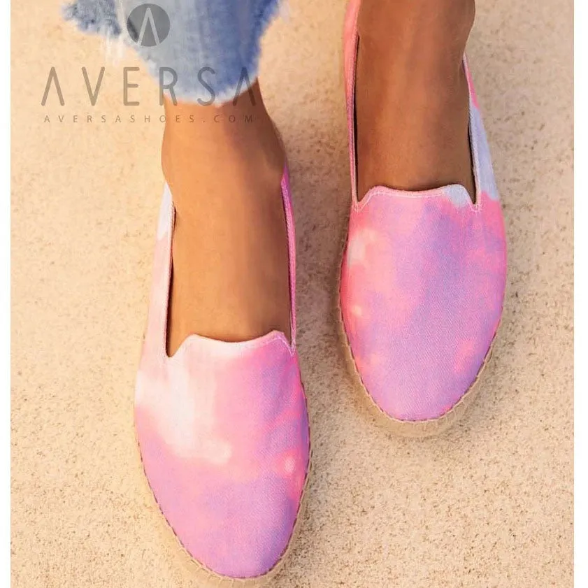 Manebì Espadrilles dalt villa tie-dye peony